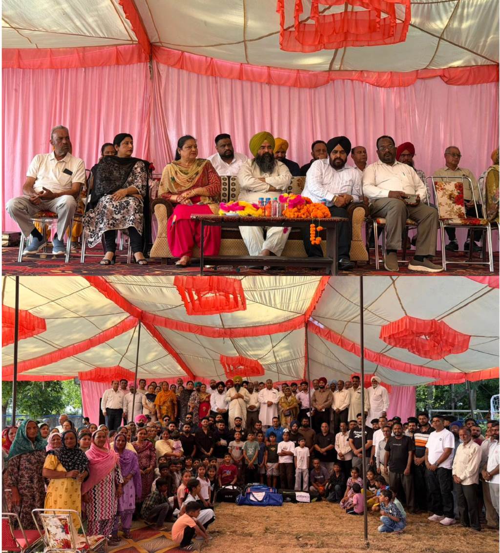 Deputy Speaker Rauri Performs Grand Inauguration Dedicates 4322 Lakh Chief Minister Sports Ground to Village Sadhowal